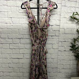 Wilshire Ruffle Open Back Floral Dress